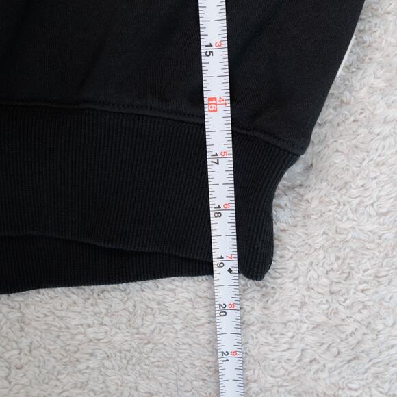 Fabletics Year Round Black Terry Cropped Sweatshirt Womens Size XL - Picture 6 of 10